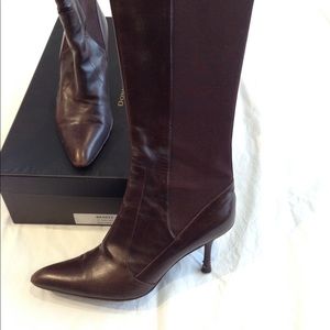 donna karan lara suede boots